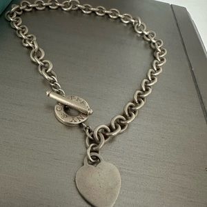 TIFFANY Heart Tag Toggle Necklace